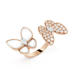 Toxse Two Butterfly Between the Finger Pearl Ring