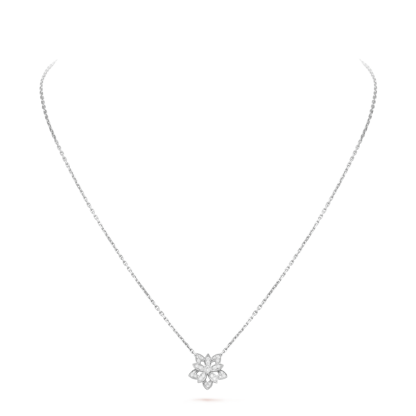 Toxse Lotus Openwork Pendant Necklace - Image 2