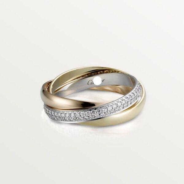 Toxse Trinity Pave Diamond Ring