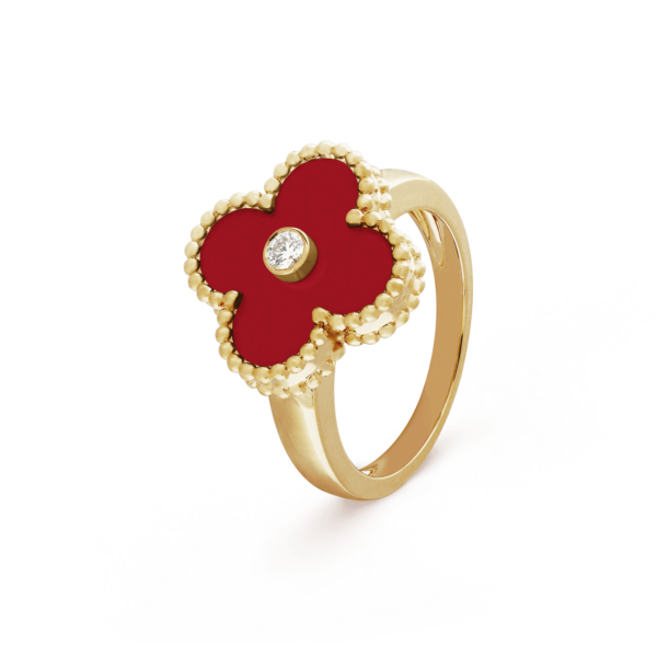 Toxse Vintage Alhambra Carnelian Ring