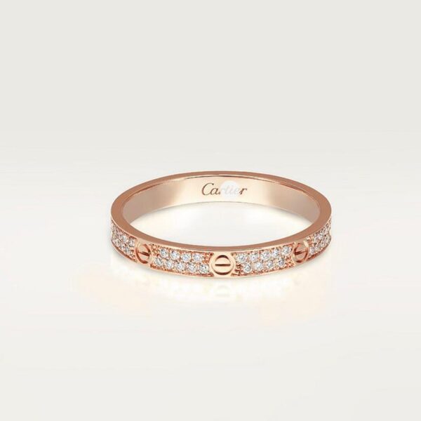 Toxse Steel Love Diamond-Paved 3mm Ring - Image 7