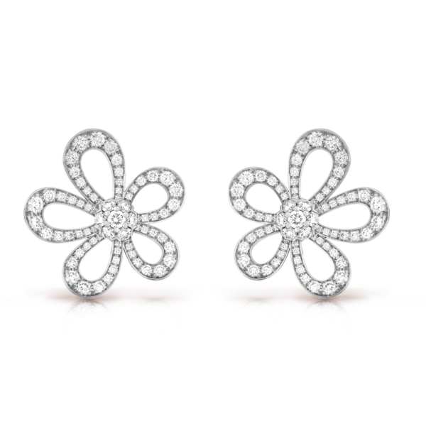 Toxse Flowerlace Diamonds Earrings