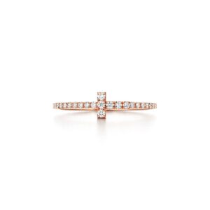 Toxse T Diamond Wire Band Ring