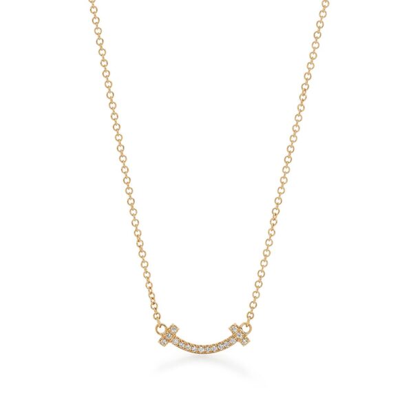 Toxse T Small Diamond Pendant Necklace