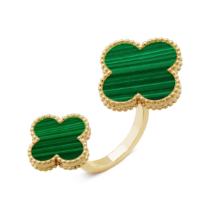 Toxse Magic Alhambra Malachite Clover Ring