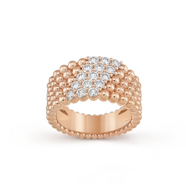 Toxse Perlée Diamonds Five Rows Ring - Image 9