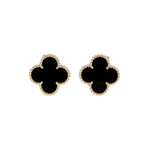 Toxse Vintage Alhambra Black Earrings