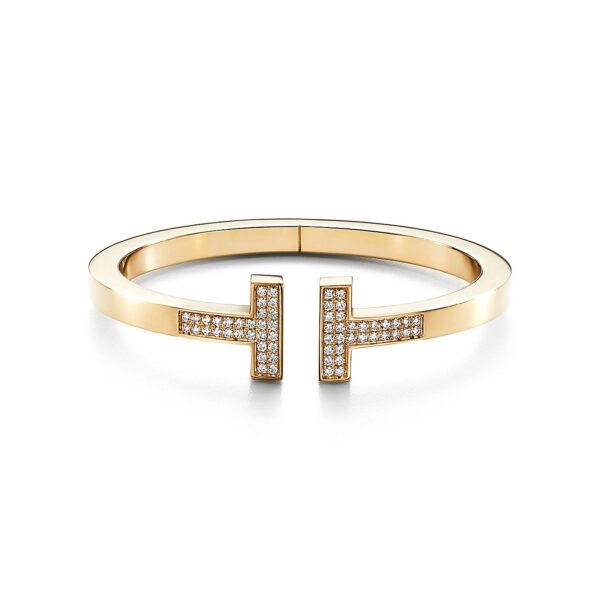 Toxse T Diamond Open Square Bracelet