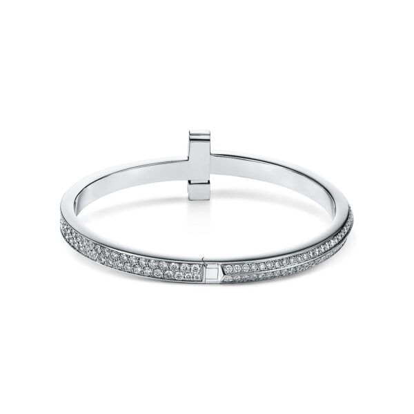 Toxse T1 Wide Diamond Hinged Bangle Bracelet - Image 9