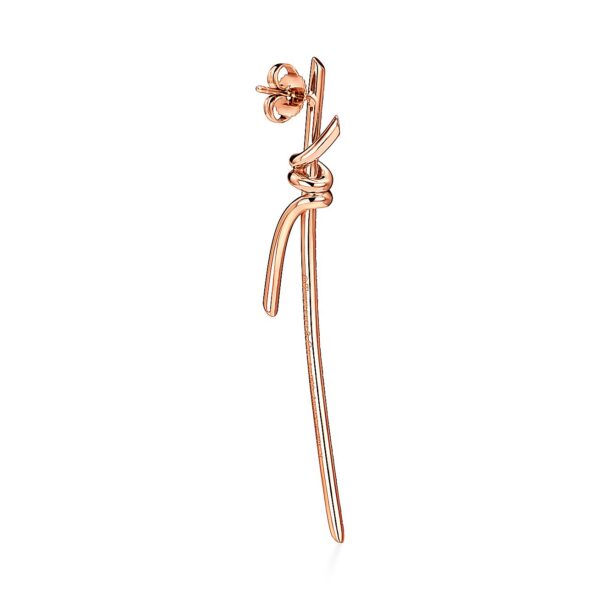 Toxse Knot Drop Diamonds Earrings - Image 8