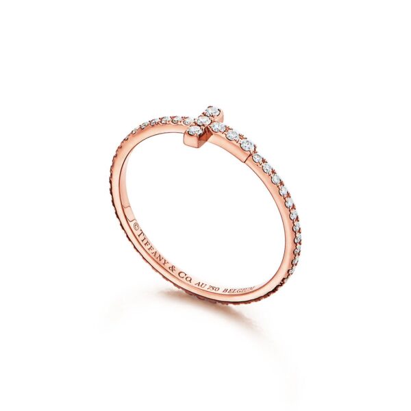 Toxse T Diamond Wire Band Ring - Image 2