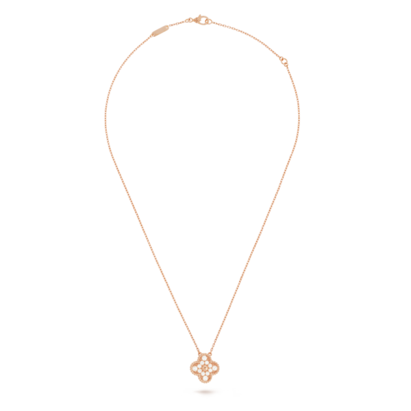 Toxse Rose Gold Sweet Alhambra Diamond Necklace - Image 2
