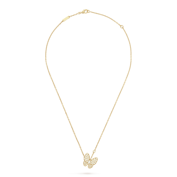 Toxse Gold Two Butterfly Necklace - Image 2