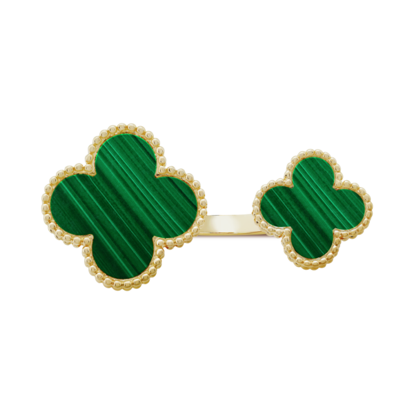 Toxse Magic Alhambra Malachite Clover Ring - Image 3
