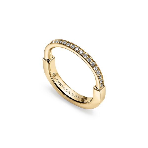 Toxse Lock Diamonds Yellow Gold Ring - Image 2