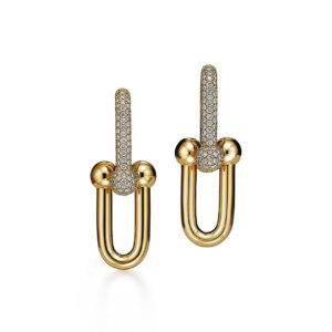 Toxse HardWear Large Link Pave Diamonds Earrings