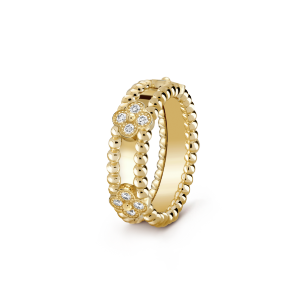 Toxse Wide Clovers Perlée Ring