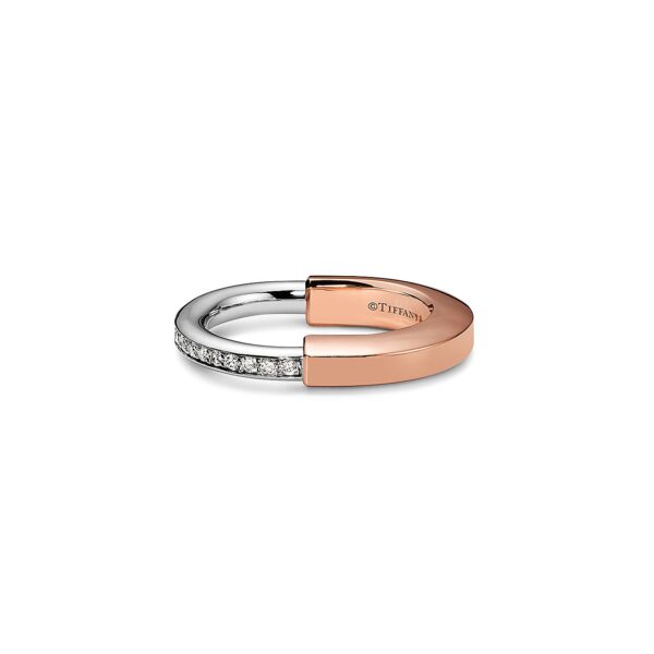 Toxse Lock Diamond Rose Gold Ring - Image 4