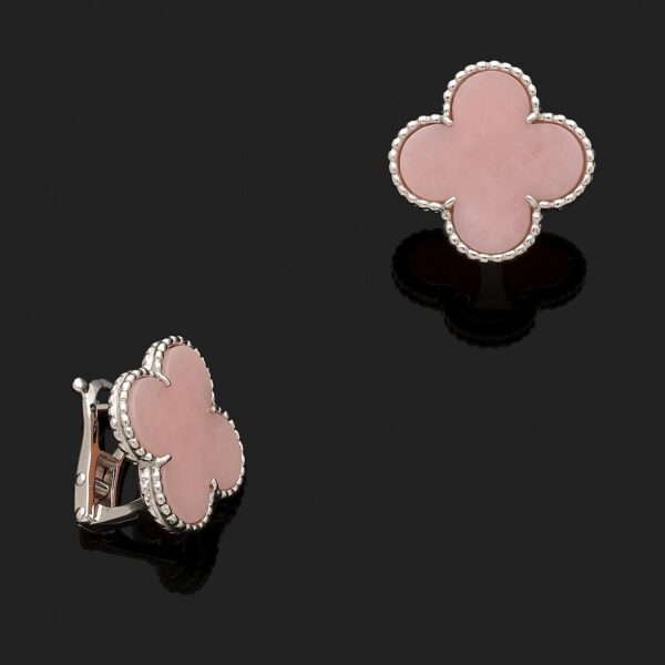 Toxse Magic Alhambra Pink Opale Earrings - Image 4