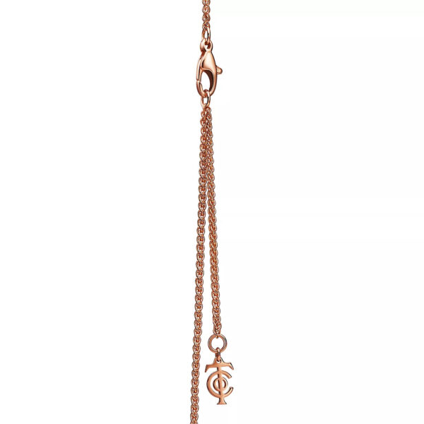 Toxse Keys Woven Pink Diamonds Medium Necklace - Image 4
