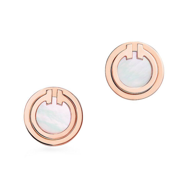 Toxse Mother Of Pearl Circle Earrings