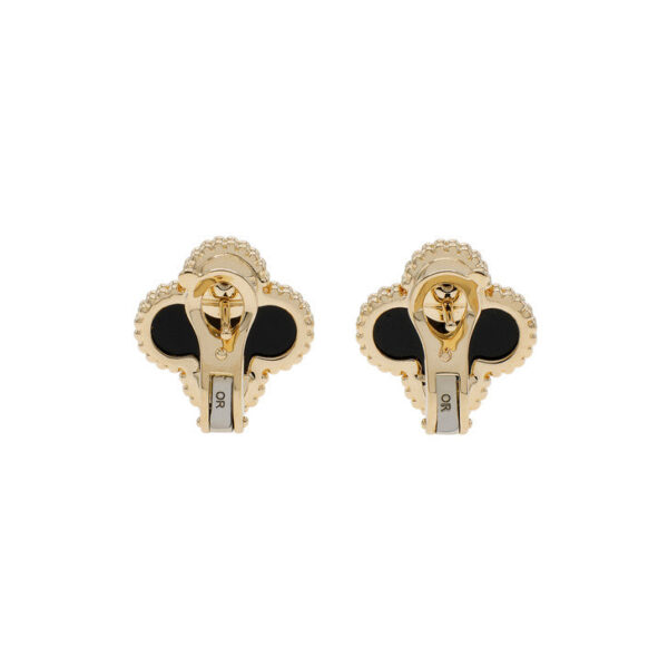 Toxse Vintage Alhambra Black Earrings - Image 7