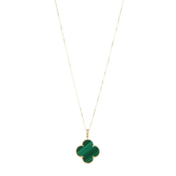 Toxse Magic Alhambra Malachite Necklace - Image 4
