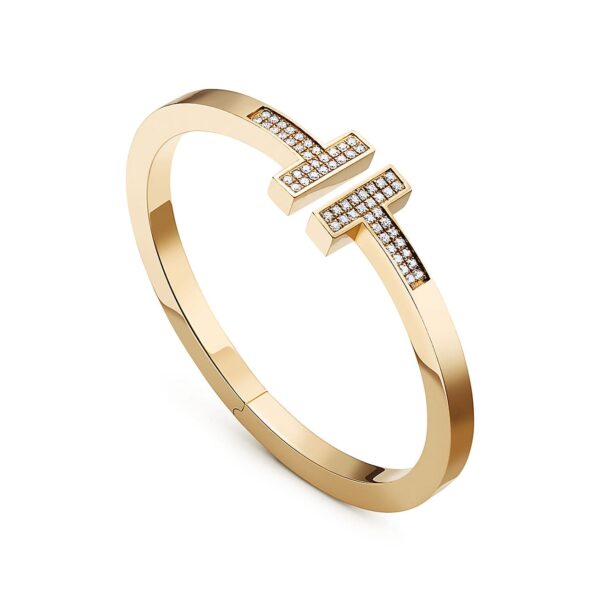 Toxse T Diamond Open Square Bracelet - Image 5