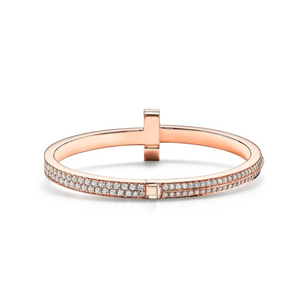 Toxse T1 Wide Diamond Hinged Bangle Bracelet - Image 6