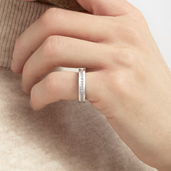 Toxse Zero 1 One-Band Paved Diamonds On The Spiral Ring - Image 10