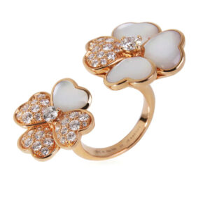 Toxse Cosmos Diamond Rose Gold Between The Finger Diamond Ring