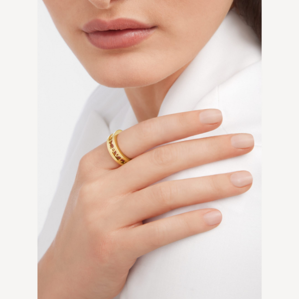 Toxse Zero 1 One-Band With Openwork Logo Spiral Ring - Image 10