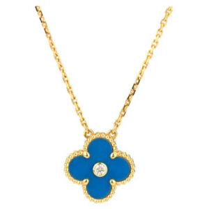 Toxse Clover Necklace Gold Diamond