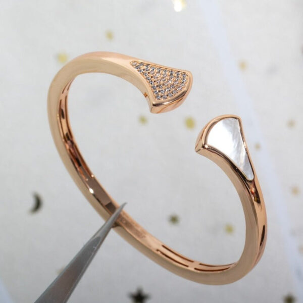Toxse Dream Bracelet Open Pink Gold Mop Diamond - Image 2