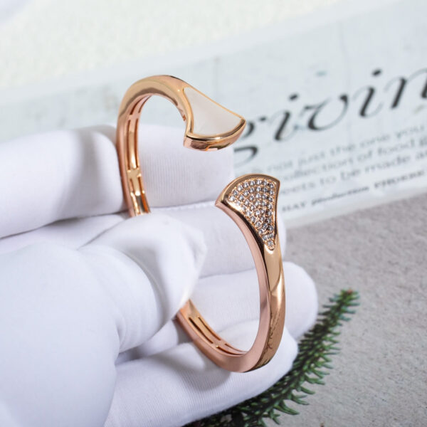 Toxse Dream Bracelet Open Pink Gold Mop Diamond - Image 5