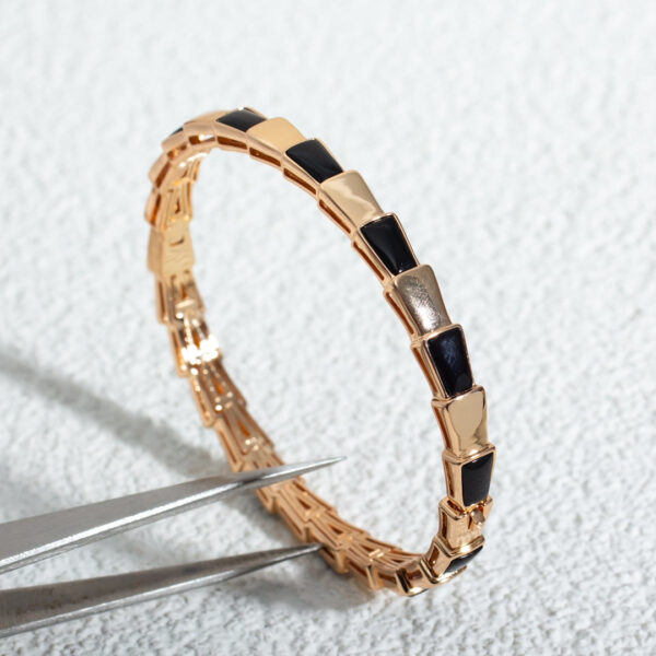 Toxse Serpenti Bracelet Pink Gold Onyx