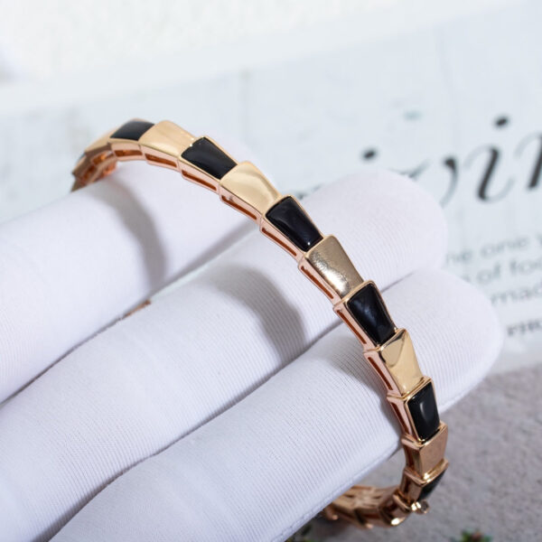 Toxse Serpenti Bracelet Pink Gold Onyx - Image 5