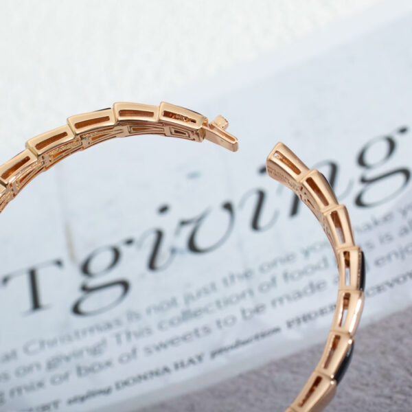 Toxse Serpenti Bracelet Pink Gold Onyx - Image 6