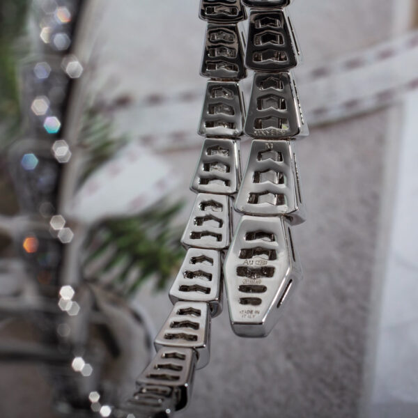 Toxse Serpenti Bracelet 6Mm Silver Diamond - Image 5