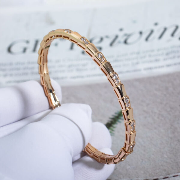 Toxse Serpenti Bracelet Pink Gold Diamond - Image 4