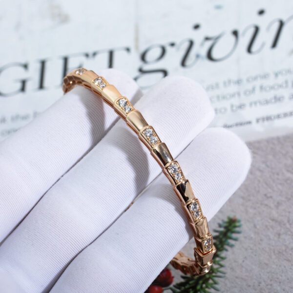 Toxse Serpenti Bracelet Pink Gold Diamond - Image 5