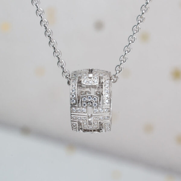 Toxse Parentesi Necklace Silver Diamond - Image 2