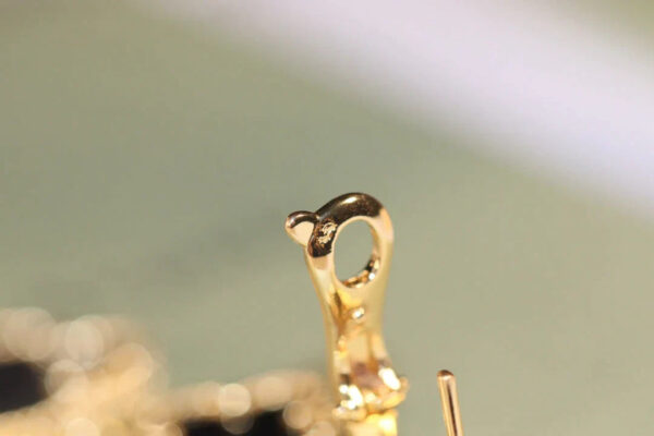 Toxse Clover Earrings Gold Onyx Mop 3 Motifs - Image 5