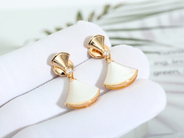 Toxse Dream Mop Pink Gold Earrings - Image 2