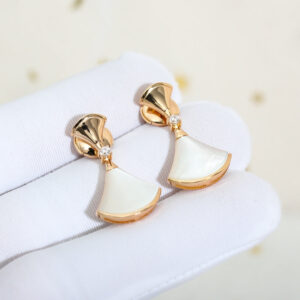 Toxse Dream Mop Pink Gold Earrings