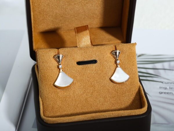 Toxse Dream Mop Pink Gold Earrings - Image 4