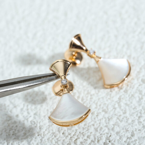 Toxse Dream Mop Pink Gold Earrings - Image 5