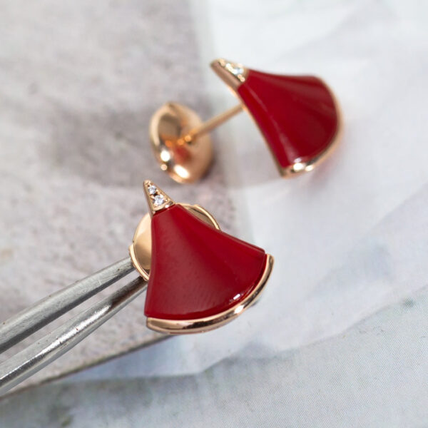 Toxse Divas Dream Earrings Pink Gold - Image 3