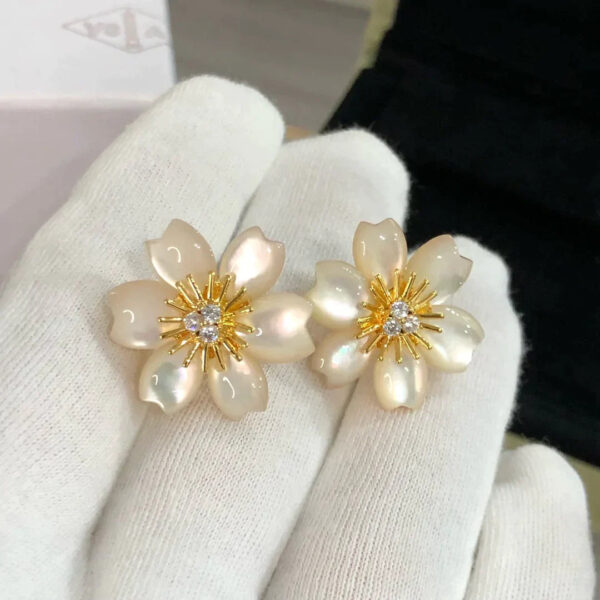 Toxse Rose Earrings Mother Of Pearl - Image 2