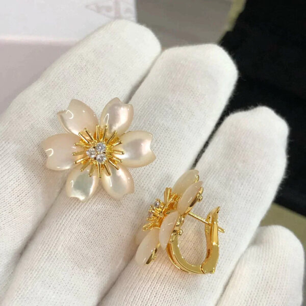 Toxse Rose Earrings Mother Of Pearl - Image 4